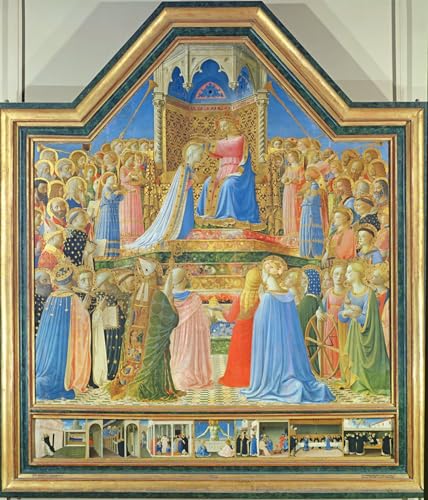 Impression d'art Couronnement de la Vierge Fra Angelico toile 60x90