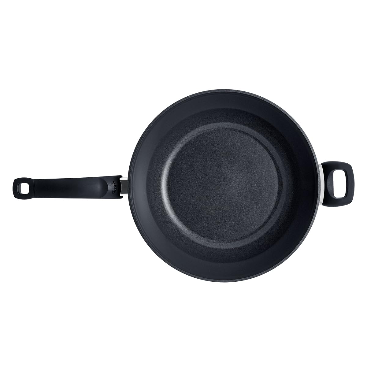 Fissler Ceratal Orbit Black/Aluminium-Wok (Ø 32 cm, 6 L) große Keramik-Bratpfanne beschichtet antihaftend, hoher Rand, Made in Germany – Induktion