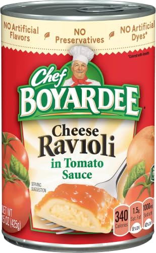 Image of Chef Boyardee Cheese Ravioli In Tomato Sauce, 15 Ounce (Pack of 5)