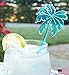 Royer 7-Inch Transparent Green Palm Tree Swizzle Sticks (Set of 24) – Fun Tropical Cocktail Stirrers for Summer Pool Parties, Tiki Bars, & Beach Drinks | Plastic Drink Mixer & Garnish | Made in USA