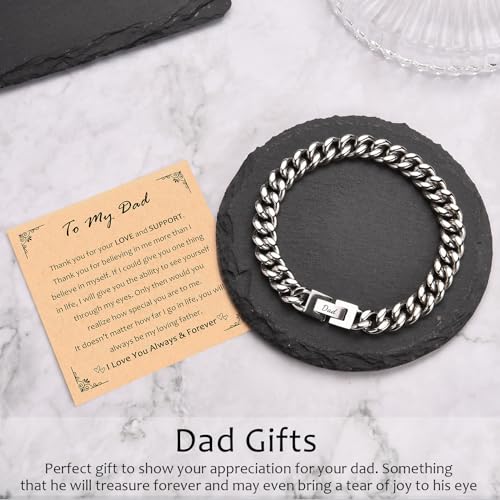 Pulsera para hombre cadena cubana 8.2 pulgadas miniatura 4