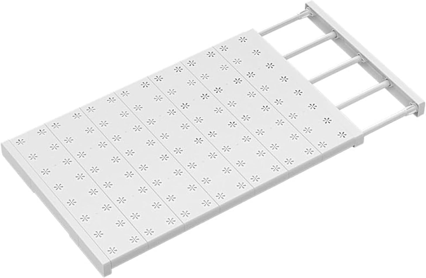 AquaFalcon Scalable Layered Separator Adjustable Storage Rack Shelf Locker Shelf Organizer for School Expandable Closet Shelves and Rod for Cabinet Wardrobe Cupboard Kitchen Bathroom (24X30 cm)