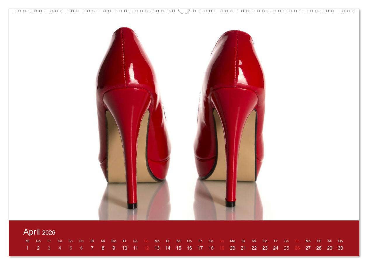 Farbenfrohe High Heels (Wandkalender 2026 DIN A2 quer), CALVENDO Monatskalender: High Heels können nicht nur sexy und erotisch, sondern durchaus auch farbenfroh sein. (CALVENDO Erotik)