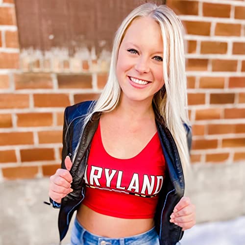 Image of Lojobands Women's College Gameday Outfit Tank Top Tailgate Crop Top One Size Fits Most