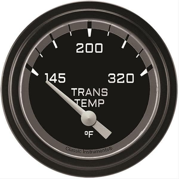 Classic Instruments AX227GBLF AutoCross Gray 2-5/8" Transmission Temperature Gauge