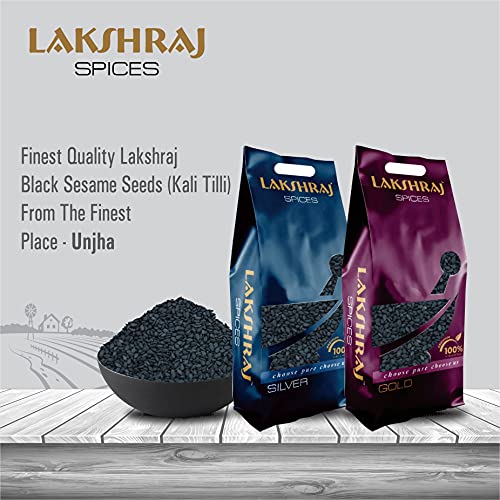Image of LAKSHRAJ SPICES Black Sesame Seeds - 1 Kg | Kali Till