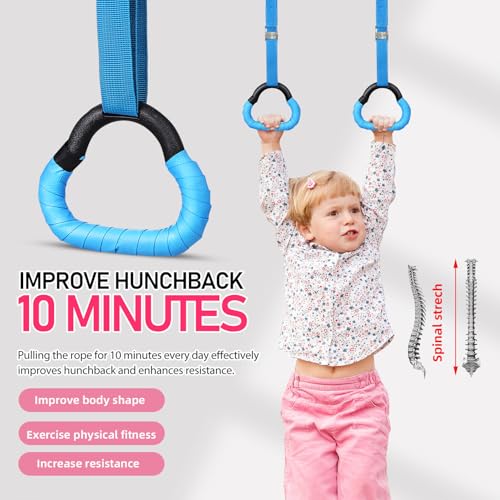 Set de 2 pares de anillas de gimnasia Alipis con correas ajustables miniatura 3