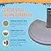 Island Umbrella Resin Half Round Umbrella Base, Brown 20-lbs