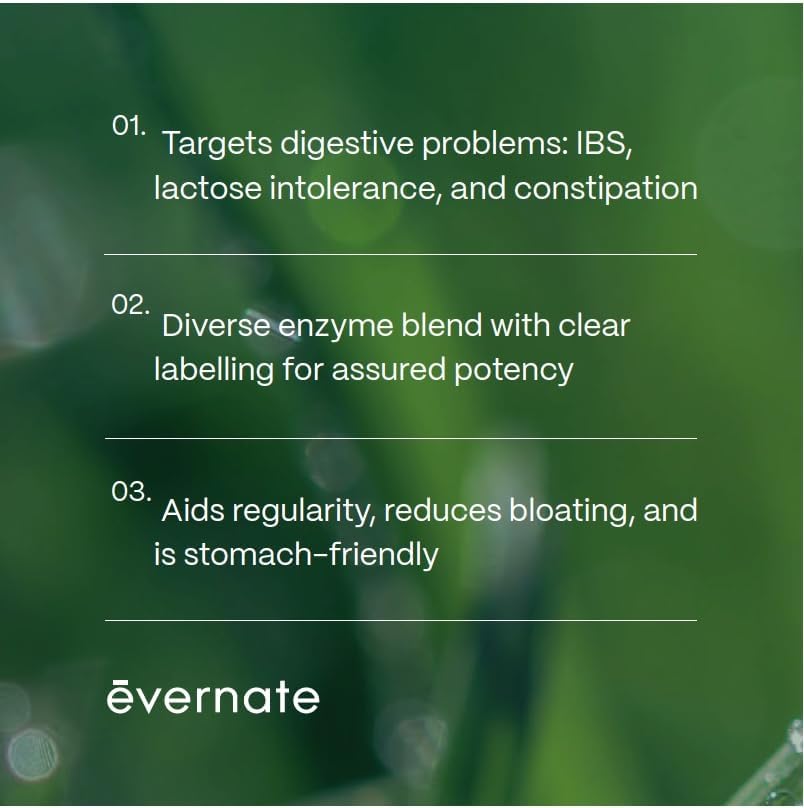 Miniatura 3 de Ever Digest I Digestive Comfort in a Capsule I Suplemento multienzimático promueve la regularidad y alivia la hinchazón, gases, estreñimiento I sin