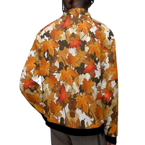 Image of Men's Lightweight Jackets Casual Full Zip Fleece Jacket Men Coats Fashion Long Sleeve Sweatshirt
