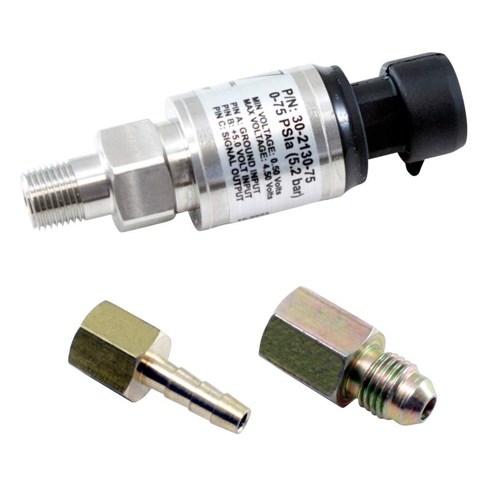 Electronics 30-2130-75 75 PSIa/5 Bar Stainless Steel Sensor Kit- 1/8 inch NPT Male Thread
