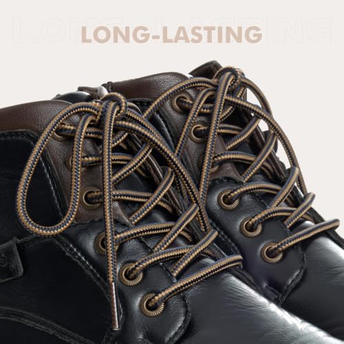 Image of Stepace 2 Pairs Round Heavy Duty Boot Laces for Hiking and Work Boots