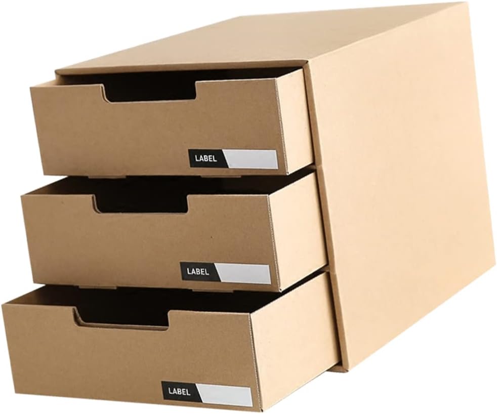 STOBOK Box File Organizer Desktop Drawer Pantry Bins Drawer