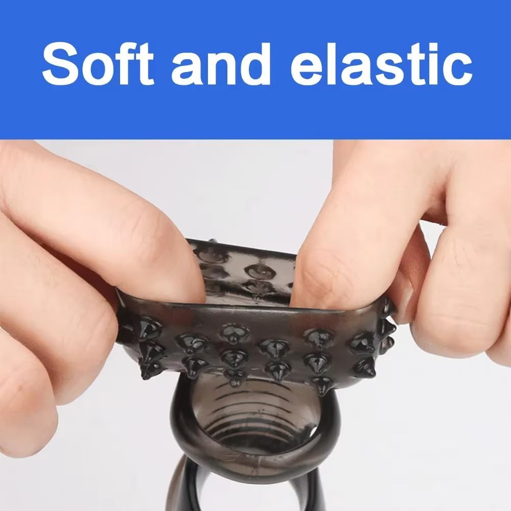 Cock Ring for Men, Reusable Penis Enlargement Penis Sleeve, Delay Ejaculation Stronger Erection Enhancement Sex Toys Silicone Penis Rings, Erection Enhancement Sex Toys