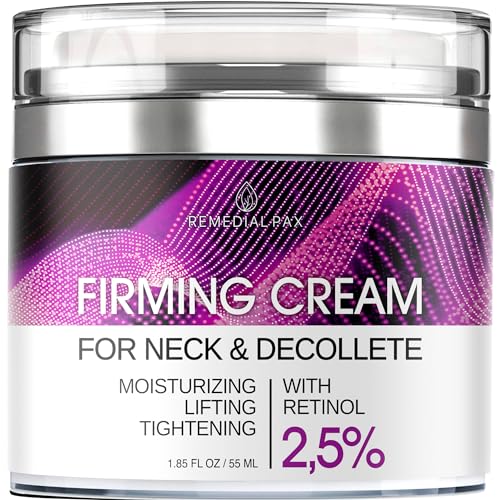 Neck Firming Cream Facial Moisturizer with Retinol Collagen and Hyaluronic Acid Amazon price