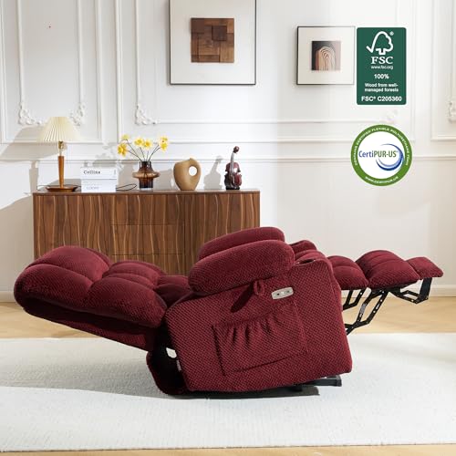 Image of MCombo Large Dual Motor Power Lift Recliner Chair for Elderly 7896