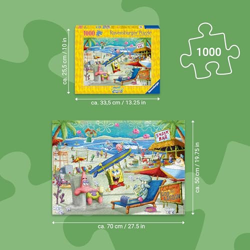 Ravensburger Spongebob Squarepants - Beach Fun at the Goo Lagoon - Rompecabezas de 1000 Piezas para Adultos miniatura 3