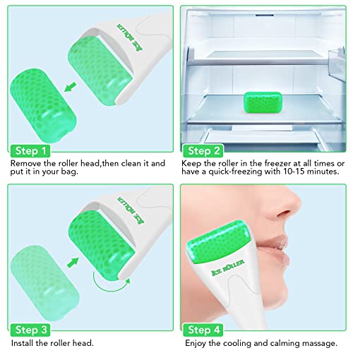 Latme Ice Roller For Face Eyes,Womens Gifts,Face Massager Roller Puffiness Migraine Pain Relief And Minor Injury(White) #TOP5