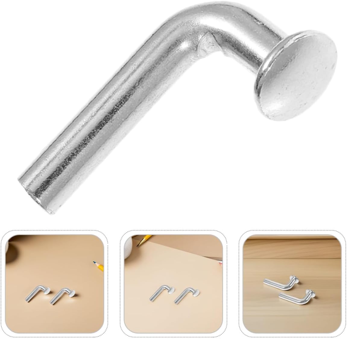 Veemoon 100pcs M7 30mm Heavy Duty Pallet Rack Safety Pins Universal Drop Bolts Round Head for Warehouse Storage Rack Shelving Accessories Industrial Use