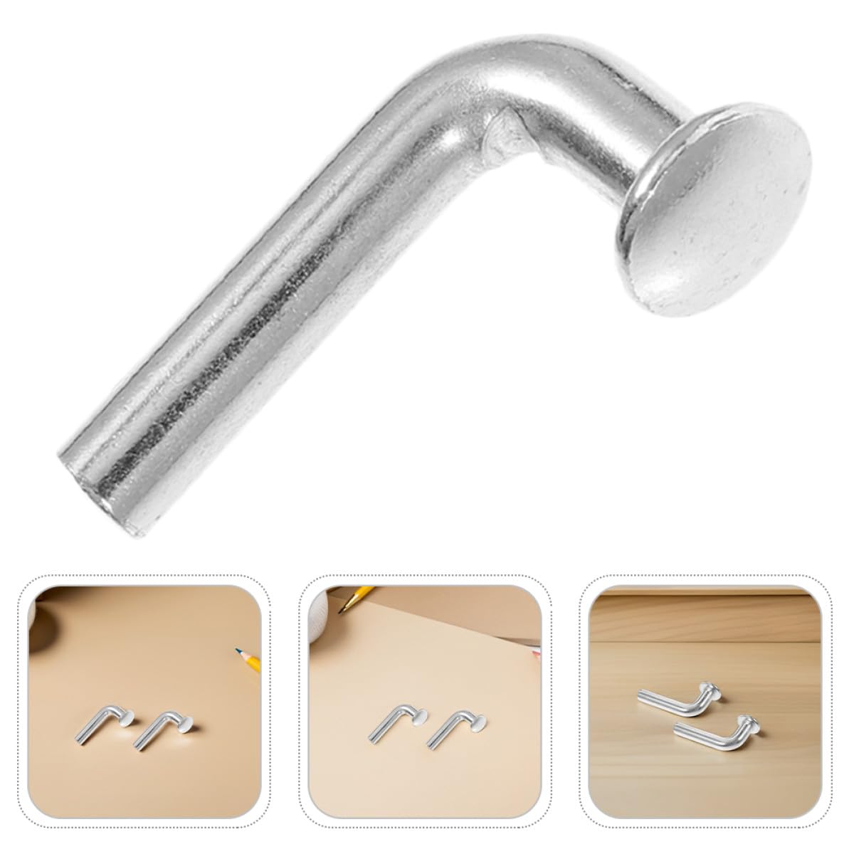100pcs M7 L-Shaped Pallet Rack Drop Pins 30mm Length General Safety Bolts Locking Pins for Warehouse Shelving Systems Rack Accessories