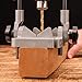 Kings County Tool Portable Drill Guide Jig | Convert Hand Drilling to Drill Press | Bore Up To 45-Degree Angles | 3/8-Inch Shaft and Chuck | 5-Degree Increments | Depth Stop Included