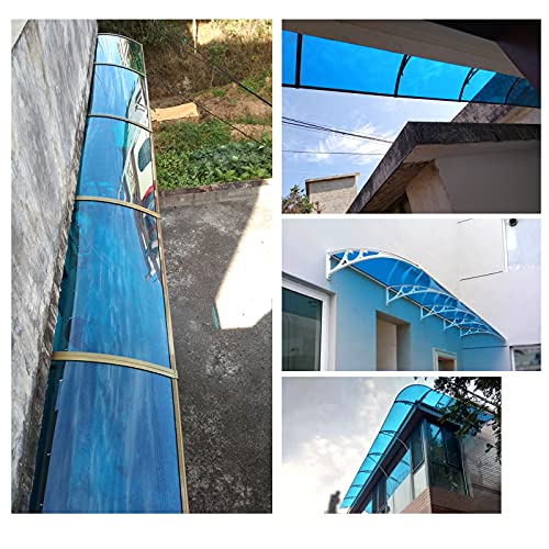 Auvent de jardin en polycarbonate pour porte et terrasse de 160 à 250 cm - 8