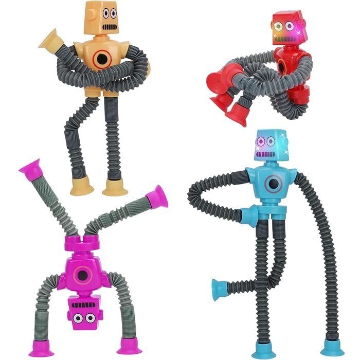 KITI KITS Pop Tubes,Giraffe Or Robotics Fidget Tubes Sensory Toys Pack, Toddler Sensory Toys Imaginative Play & Stimulating Creative Learning (Pack of Robot-2) (B0CLKBXWPB) Amazon Price History, Amazon Price Tracker
