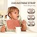 POIKSHARK 6-Pack Muslin Baby Bibs for Unisex Boys Girls, Solid Colors, Soft Cotton Baby Drool Bibs, Drooling and Teething Bibs for Infant, Newborn - Neutral