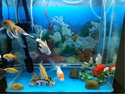 Double Sides Aquarium Background Poster Coral Landscape Fish Tank Backdrop Wall Paper Aquarium Décor 12" 16" 20" 24" High (16" H X 32" L) #TOP2