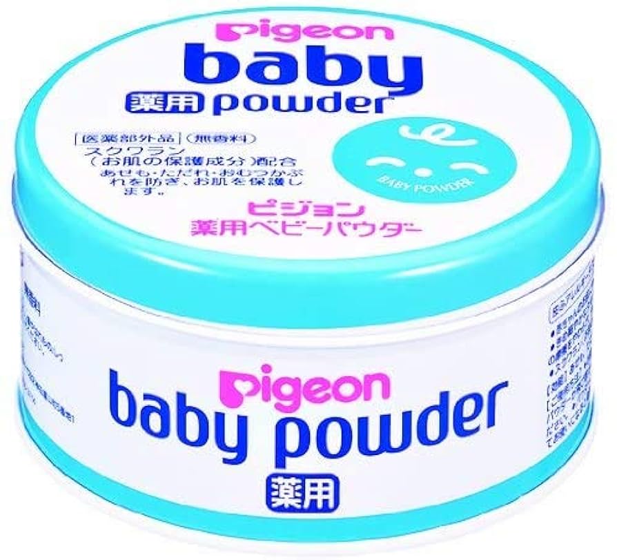 Amazon.co.jp: ピジョン 薬用ベビーパウダー ブルー缶 150g