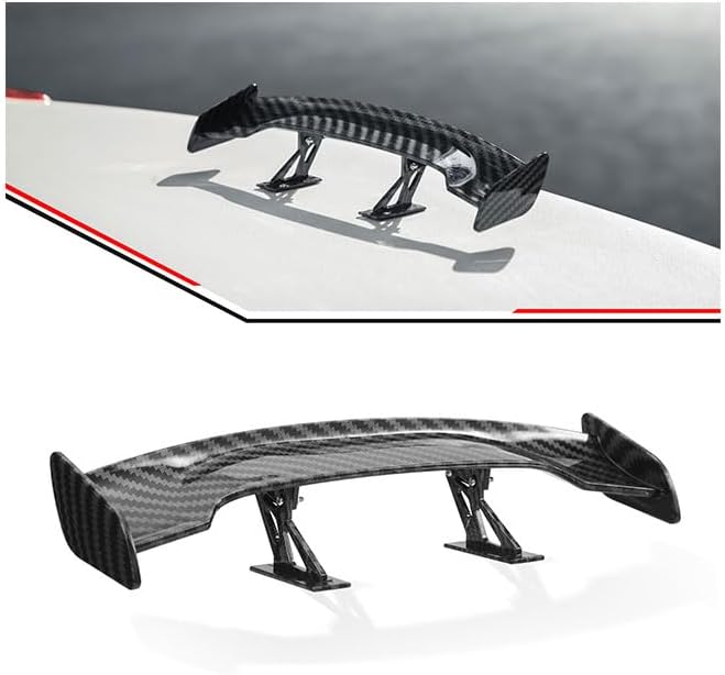 Car Mini Spoiler Wing, 9.8 Inch Mini Spoiler for Car Funny,Carbon Fiber A