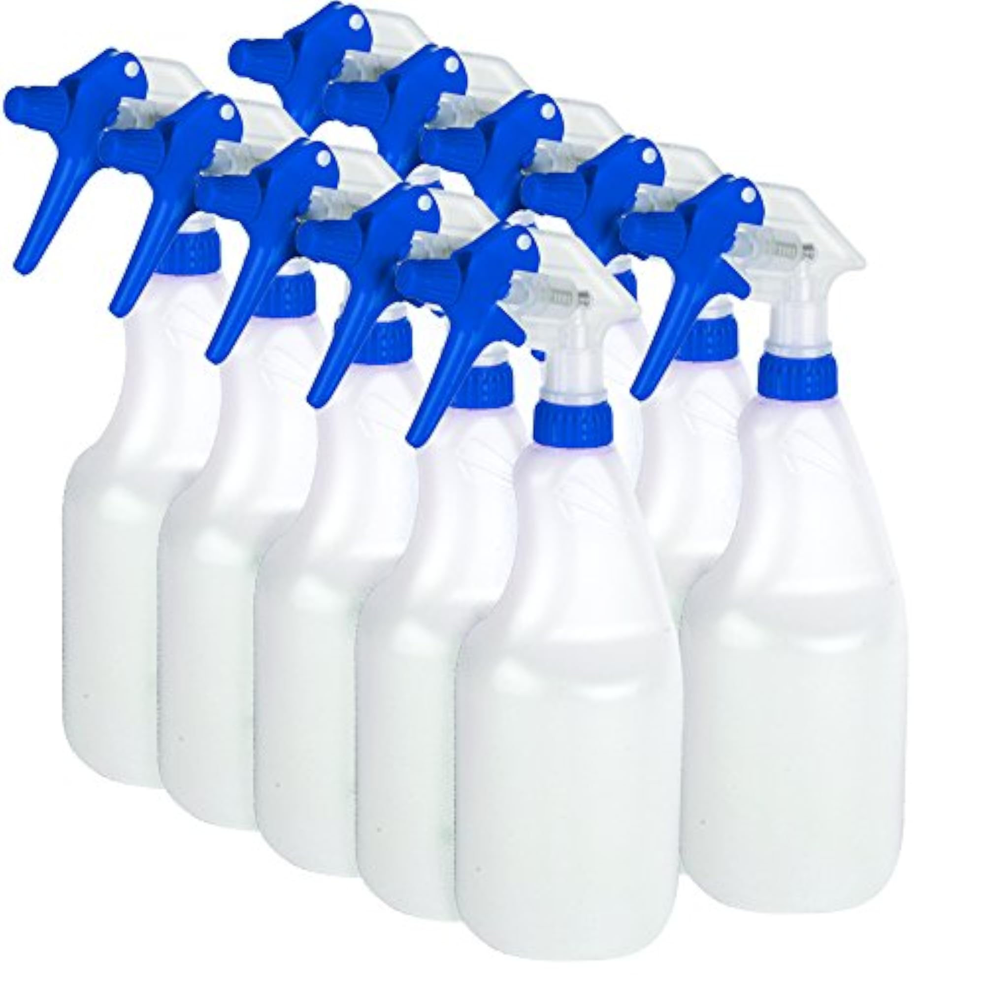 10x Complete Pack Of 750ml Blue Coloured Hand Trigger Spray Bottles