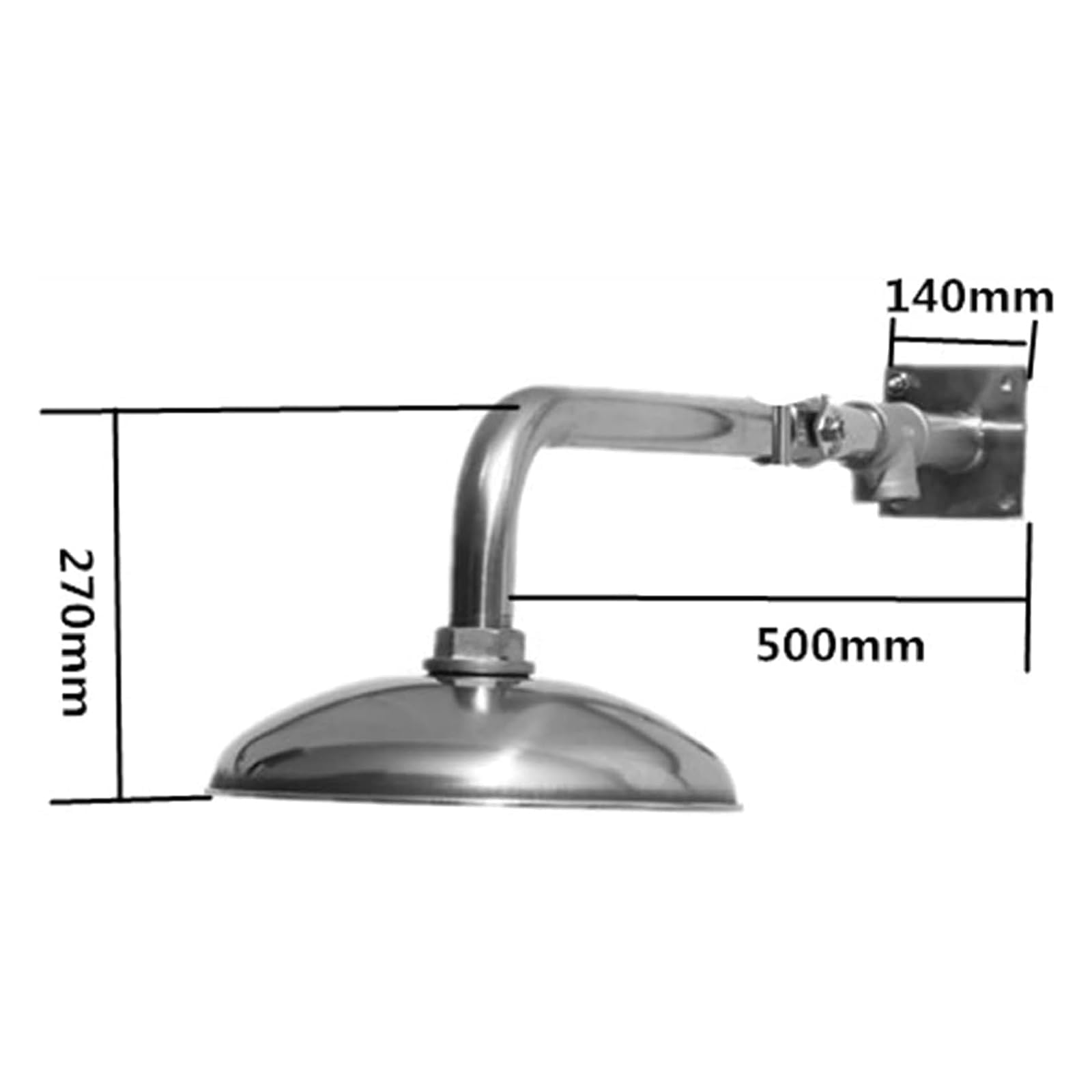 Station de lavage oculaire d'urgence, fixation murale en acier inoxydable 304, 0,2-0,4 MPa, 120-180 l/min, idéale pour la sécurité en laboratoire, usine et école