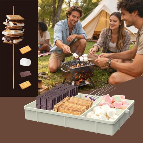 Boîtes à snacks en silicone réutilisables pour pique-nique et camping - 7