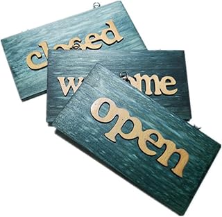 EXCEART Decorative Wood Sign Wall Welcome Sign Welcome Board for Home House Decor Retro Decor Outdoor Decor Wooden Door Sign Hanging Wooden Door Sign Welcome Wooden Door Sign The Sign