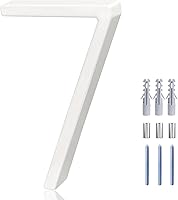 Vista 52 de Números de casa flotantes - Números de casa de dirección modernos de 5 pulgadas con kit de uñas e instrucciones, fáciles de instalar, número 2