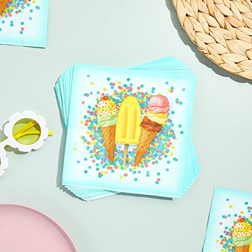 Ice Cream Cone Birthday Party Supplies, Paper Luncheon Napkins (6.5 In, 150 Pack) #TOP1