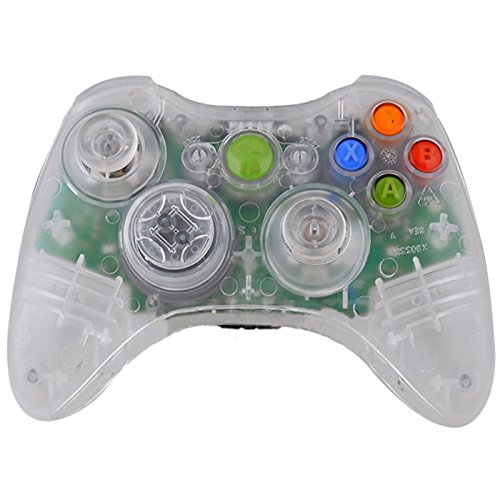 HDE Replacement Shell for Xbox 360 Wireless Controllers Includes Shell Buttons Thumbsticks Torx Screwdriver Replacement Case Cover and Tool Kit - Transparent Clear HDE Replacement Shell for Xbox 360 Wireless Controllers Includes Shell Buttons Thumbsticks Torx Screwdriver Replacement Case Cover and Tool Kit - Transparent Clear