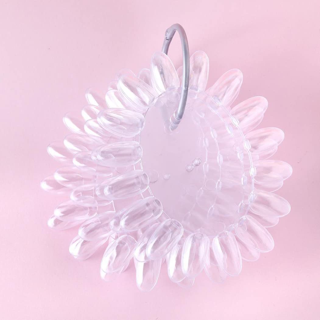 False Nail Swatches Nail Polish Color Display Wheels Palette Manicure Tool Transparent,Beauty image 2