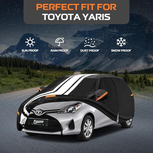 Image of Kayme Heavy Duty Car Cover Custom Fit for Toyota Yaris (2003-2026)