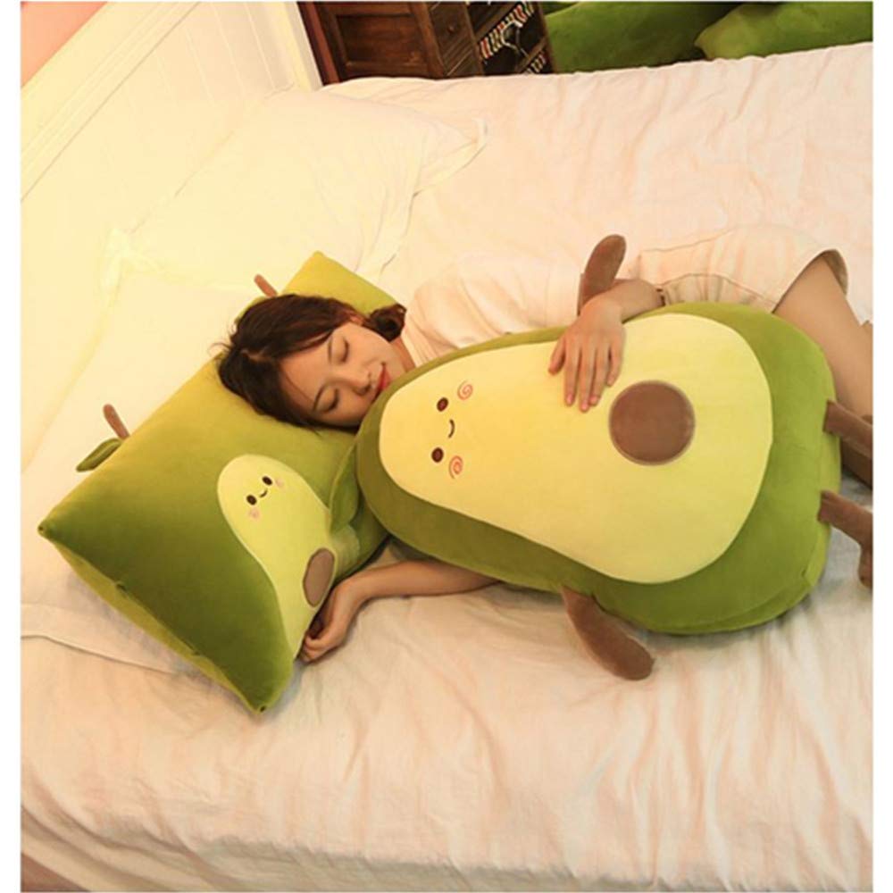 OUKEYI - Cuscino morbido peluche da 50 cm, con frutta di avocado, ideale come regalo per bambini, ragazze, ragazzi e amici.