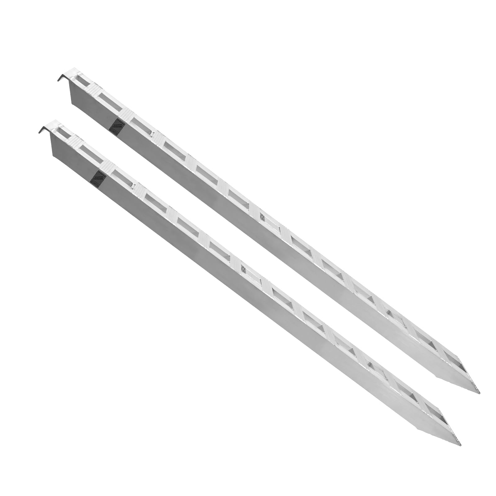 VEVOR Rampa de Carga de Aluminio 2 Piezas 183 x 38 cm Rampa de Acceso Capacidad de Carga de 2721,6 kg Ligera y Portátil para Motocicleta Todoterreno, Remolque, ATV, UTV, Tractor, Cortacésped