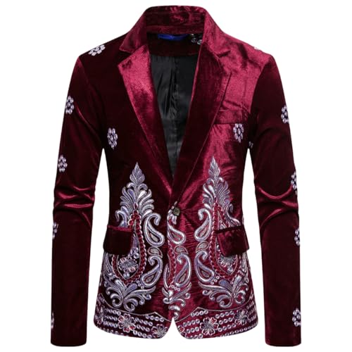 Veste blazer homme punk coupe ajustée et chaude pour l'hiver