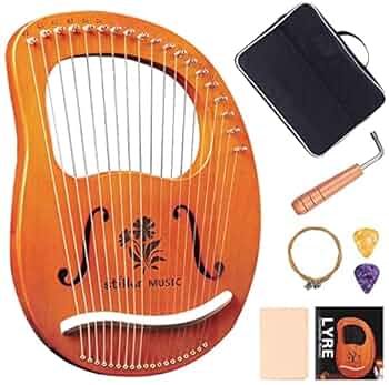 新品 ライアーハープ マホガニー製 19弦 木製竪琴 弦楽器 Amazon.co.jp: 【新番19弦】木製ハープ ライアー ハープ 金属弦