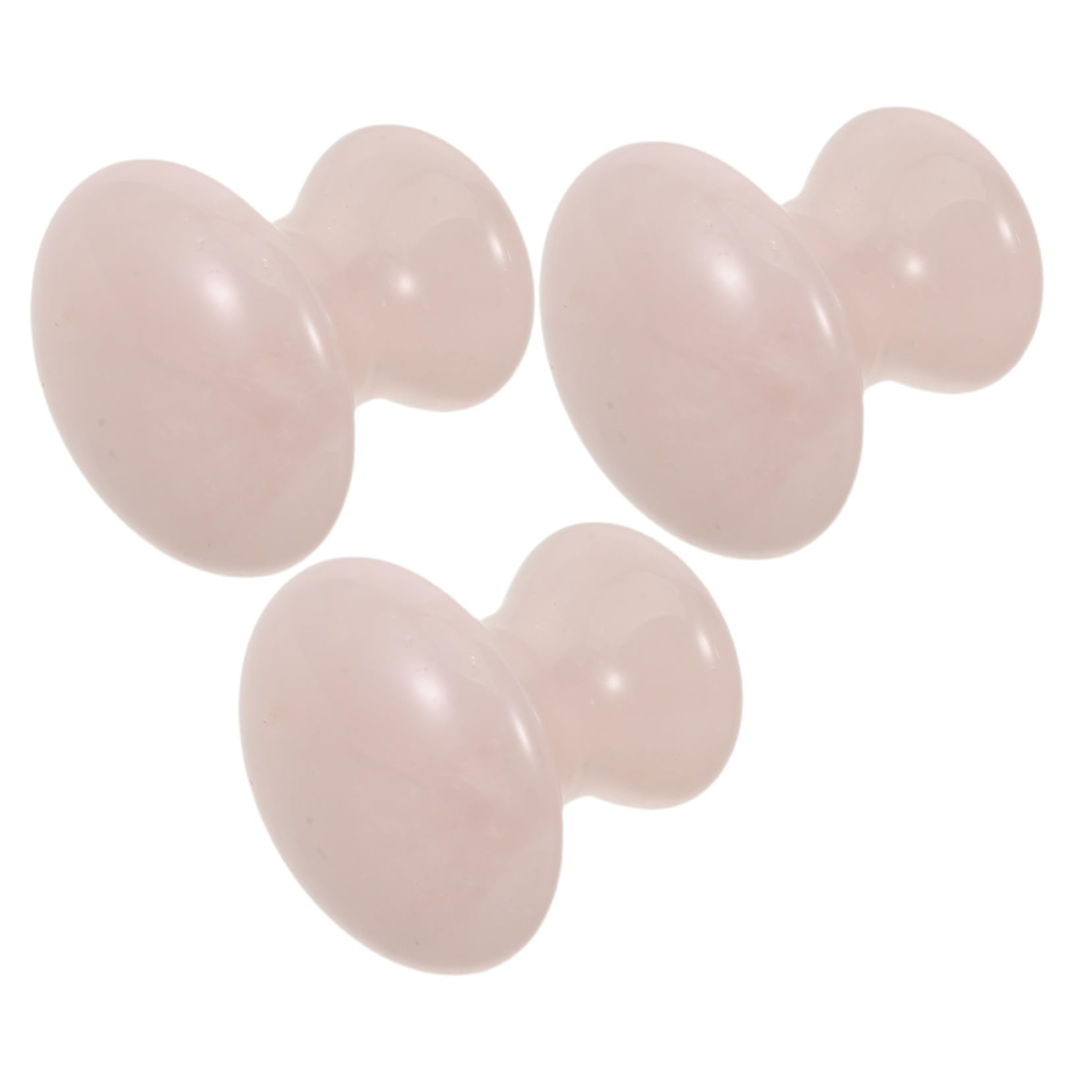 FRCOLOR 3piezas Tablero de Jade Gua Sha Herramientas de Masaje Facial Forma de Hongo Raspador Facial de Cristal para Spa Regalos de Belleza para Mujeres