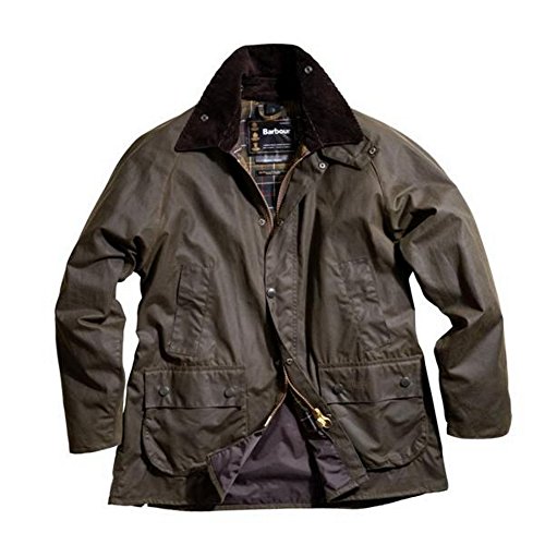 Barbour Men's Classic Bedale Waxed Cotton Jacket 36 Olive