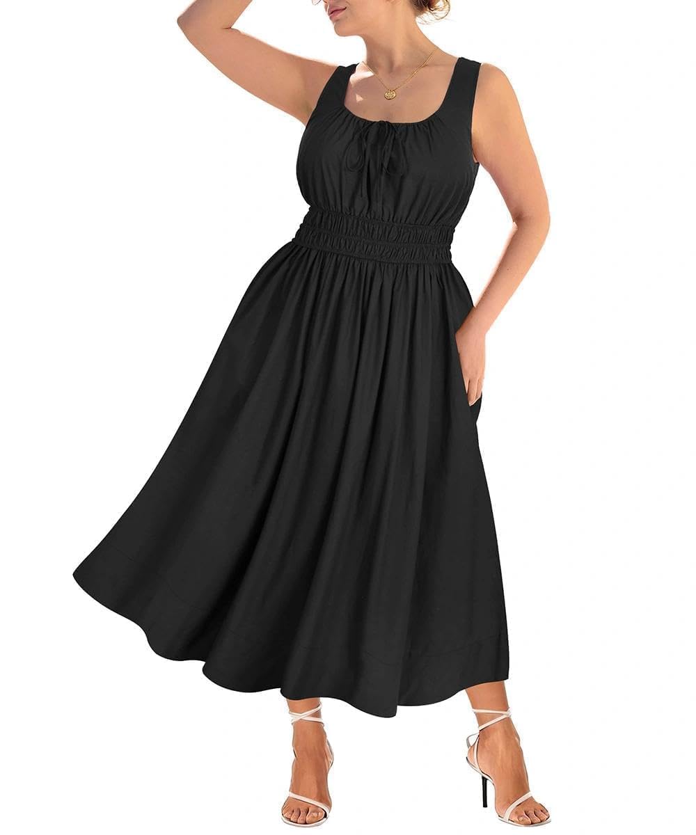 RITERA Women's Spaghetti Strap Maxi Dress