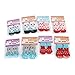 Heiqlay Hundesocken Anti Rutsch Socken für Katzen Pfotenschutz Hund Katze Pet Indoor Anti-Rutsch Socken Pfotenschutz und Traktion Dank Silikon-Gel für Hunde und Katzen, 4 Sätze, S