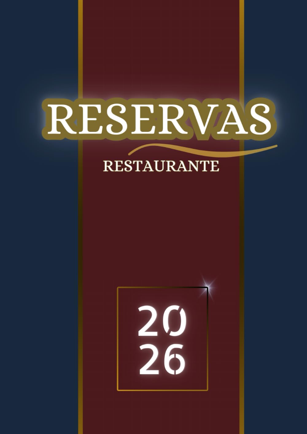 Libro de reservas restaurante 2026 2 páginas por día: Agenda reservas 2026 A4 con fechas para todo el año