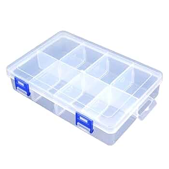 クラシック Otto Klemperer 8 Small boxes 63CDs 8 Grids Storage Box Adjustable Compartments Clear Plastic
